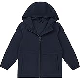 EIGIOO Boys Girls Windbreaker Hooded Jackets Lightweight Packable Jacket Toddler Rain Coats