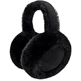 Kedofe Ear Muffs for Winter Women Foldable Fuzzy Cold Outdoor Earmuffs Soft Faux Furry Ear Warmers Covers