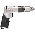 Chicago Pneumatic CP789R-26 - Air Power Drill, 3/8 Inch (10mm), Reversible, Keyed Chuck, Aluminum Housing, Pistol Handle, 0.43 HP / 320 W, Stall Torque 3.1 ft. lbf / 4.2 NM, 2600 RPM, Home Improvement