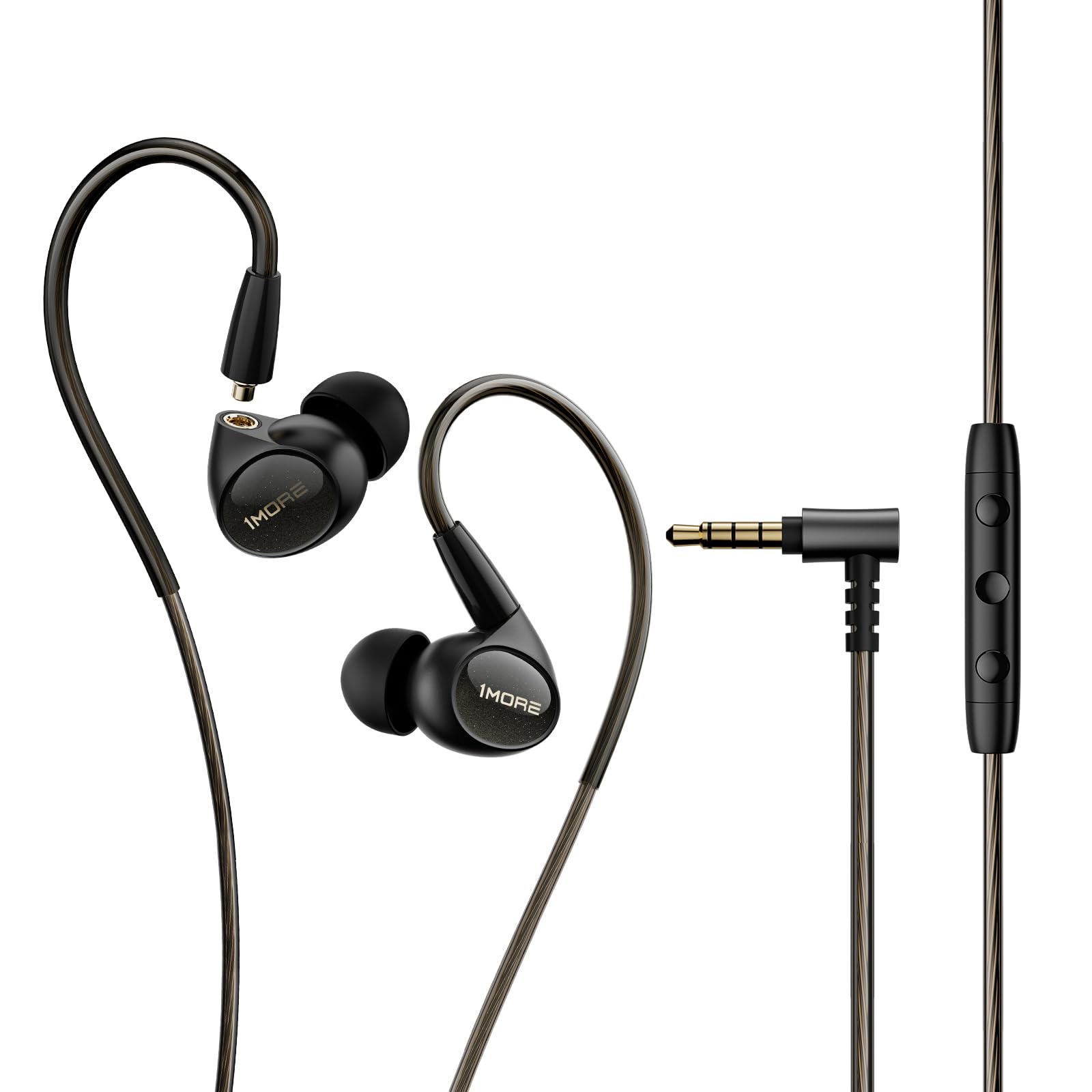 Photo 1 of 1MORE Penta Driver in-Ear Monitor Earphones, Hi-Res Certified Hybrid Multi-Driver HiFi Wired IEM Headphones, Detachable MMCX Connector, MEMS Mic and 3-in-1 Control, for Smartphones/PC/Tablet