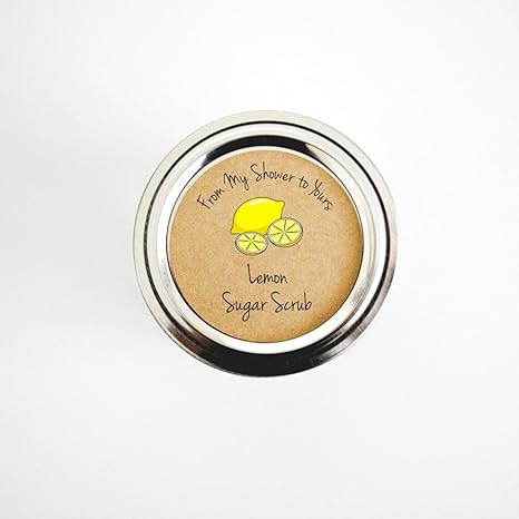 sugar scrub baby shower favors