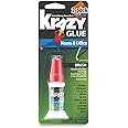 Krazy Glue Home & Office Brush On Super Glue, Brush Applicator, 5 Grams (2 Pack)