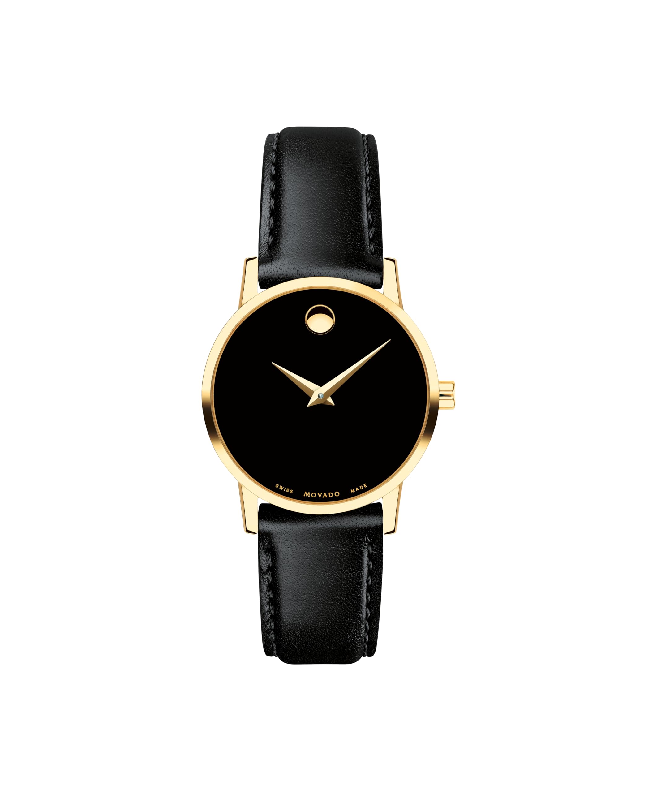 Movado Museum Classic Women's Luxury Quartz Watch - Swiss Movement, Calfskin Strap, Water-Resistant to 3ATM - Classic Timepiece - Gift for Her - 28mm