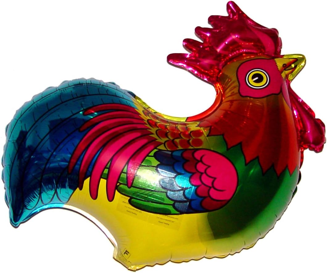 SPACE PET ROOSTER 27 inch STRINGLESS FLYING PET Balloon ANTI-GRAVITY TOY HOVERS and FLOATS in MID-AIR - Includes Height Control Weights