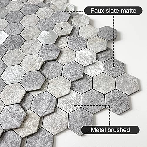 BeNice Hexagon Peel and Stick Backsplash Tiles for Kitchen,Tile