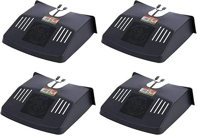 Whatmore Wham Eden Drain Cover 12x11 Black Plastic Grid Ventilated