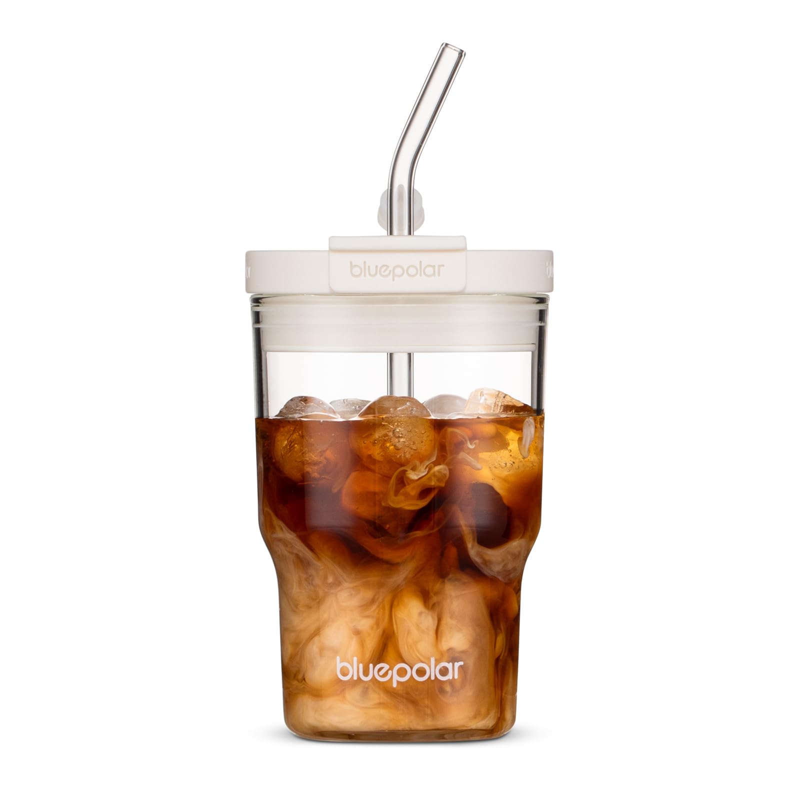 Photo 1 of ***MISSING PARTS***
BLUEPOLAR 16oz/480ml Iced Coffee Cups With Lids And Straws,Reusable Leakproof Glass Tumbler,Water Bottles,Cold Brew,Drinking Jars For Juicing,Matcha,Tea,Smoothie For Travel,Office (Off-White)