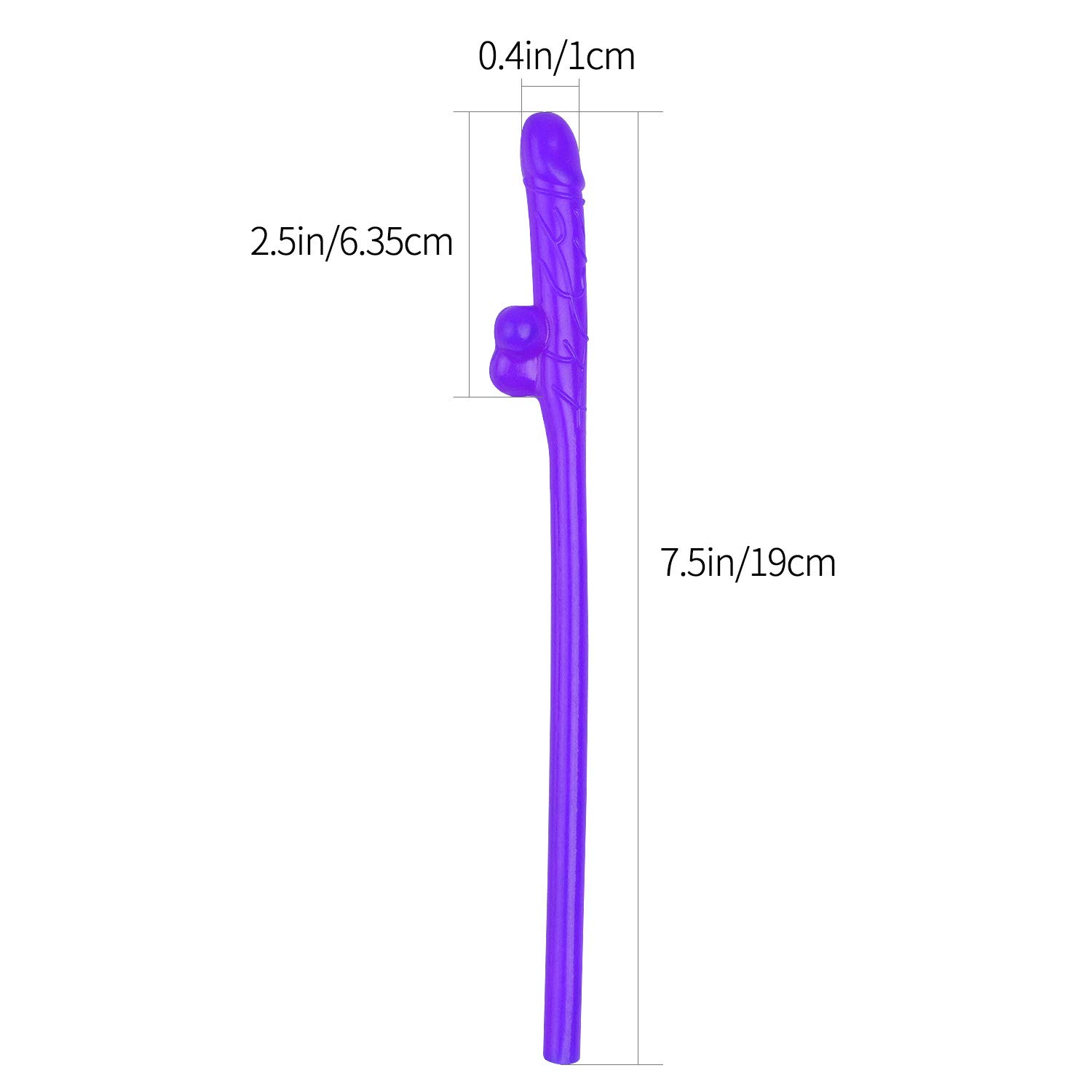 Bachelorette Party Drinking Straw, l\'aise vie Funny Straw Fun Shape Naughty Straw Interesting Party Straw Suitable for Hen Party (30)