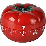 Jayron JR-WG017 Kitchen Cooking Timer Tomato Cartoon Mechanical Countdown Hour Meter for Cooking Homework Baking Learning Bod