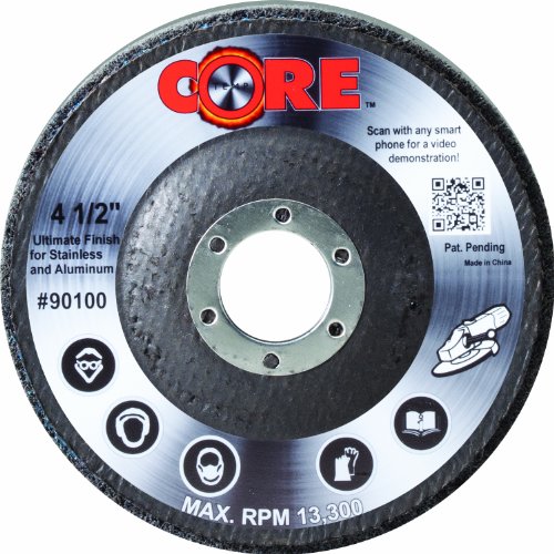 CoreTemp 90100 Series 888 Unitized Abrasive Wheel, Aluminum Oxide, 13300 RPM, 4-1/2