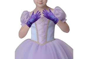Eeuwigegelofte Short Satin Princess Gloves Little Girls Fancy Stretch Satin Dress Gloves for Birthday Wedding Costume Party