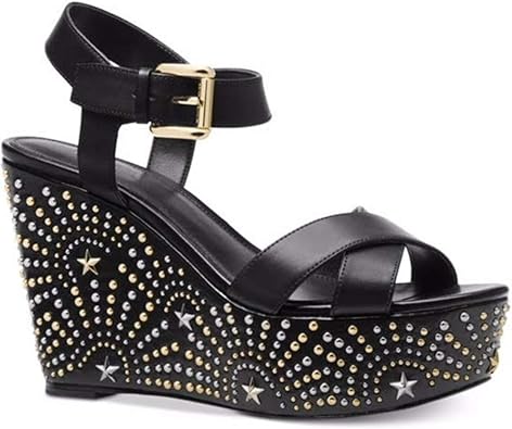 michael kors sia leather platform sandal