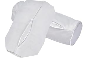 NICENEEDED 2 PCS Round Neck Pillow Case Covers, 5.9 x 15.8 Inch Cervical Neck Roll Pillow Cover Grey Soft Cylindrical Pillowc