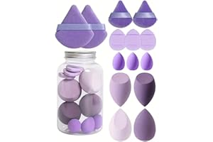 14PCS Makeup Sponge Set, Soft Beauty Blender Sponges Dry and Wet Use, Multi Shape Foundation Sponges for Liquid Cream Powder