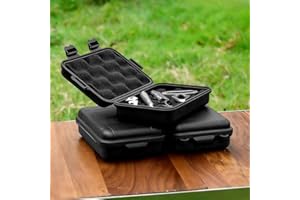 Small Waterproof Case With Foam, Compact & Easy to Carry Camping Survival Kit, Waterproof Dustproof & Shockproof Small Storag