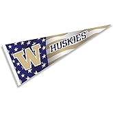 Washington UW Huskies Nation USA Stars and Stripes Pennant Pennant Banner Flag