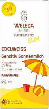 Weleda Edelweiss SPF 30 Sunscreen Lotion Sensitive 150ml Baby UV Protection view 2