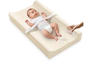 Vegan Leather Baby Changing Pad – Waterproof, Wipeable & Durable Changing Mat for Quick Cleanup – Soft, & Reusable – 32" x 16