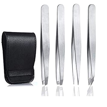 Amazon Com Tweezers Eyebrows Best Precision For Ingrown Facial