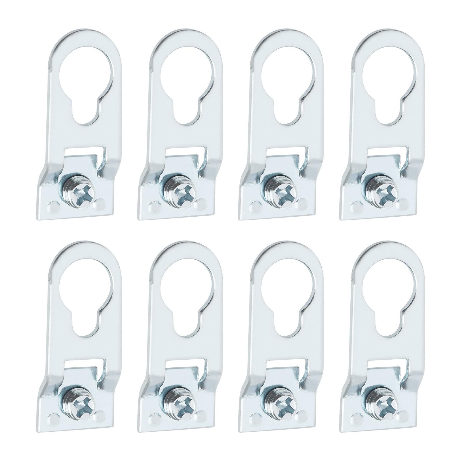 SG Store 60PCS Photo Frame Hook 35x15mm Photo Frame Hanger Aluminum Alloy Hanging Hook D Ring Picture Frame Hanger for Channel Width 12mm Picture Frame