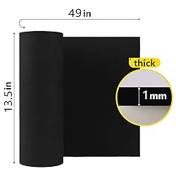 Do²ping 2-Pack Black EVA Foam Sheet, 1mm Thick