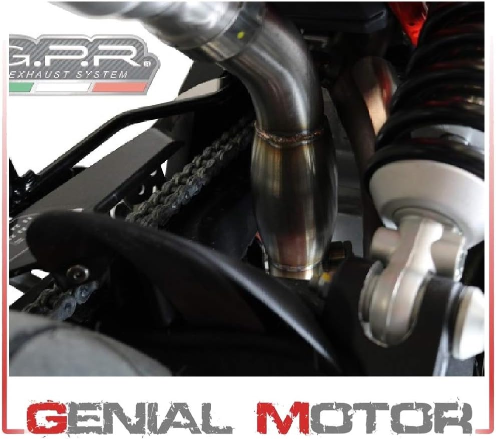 GPR EXHAUST SYSTEMA.68.DEC APRILIA DORSODURO 900 2017/18 DECAT PIPE MANIFOLD DECATALIZZATORE