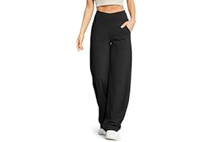 G4Free EverGoing Wide Leg Pants for Women Loose Yoga Pants with Pockets Petite/Regular/Tall Stretch Casual Lounge Pants