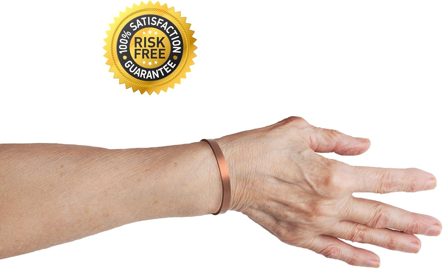 Copper Bracelet for Arthritis - Guaranteed 99.9% Pure Copper Magnetic Bracelet Men + Women 6 Powerful Magnets Effective Natural Joint Pain Relief, Arthritis, RSI, Carpal Tunnel. (1 Bracelet): Clothing