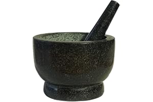 Nature's Circle - XL Granite Mortar and Pestle - 5 Cup Capacity (Polished, X Large)