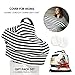 Baby Nursing Cover for Breastfeeding - 3 Pack Premium Set of Car Seat Canopy & Nursing Pads - Use As Stretchy Scarf, Poncho, Shawl, Wrap Up for Infant Boys & Girls