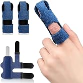 WZLL.SLSP Trigger Finger Splint, Brace for Broken Protector and Straightening Arthritis Relief,2 Pcs Finger Support Brace Fits Index, Middle, &amp; Ring Finger Pain