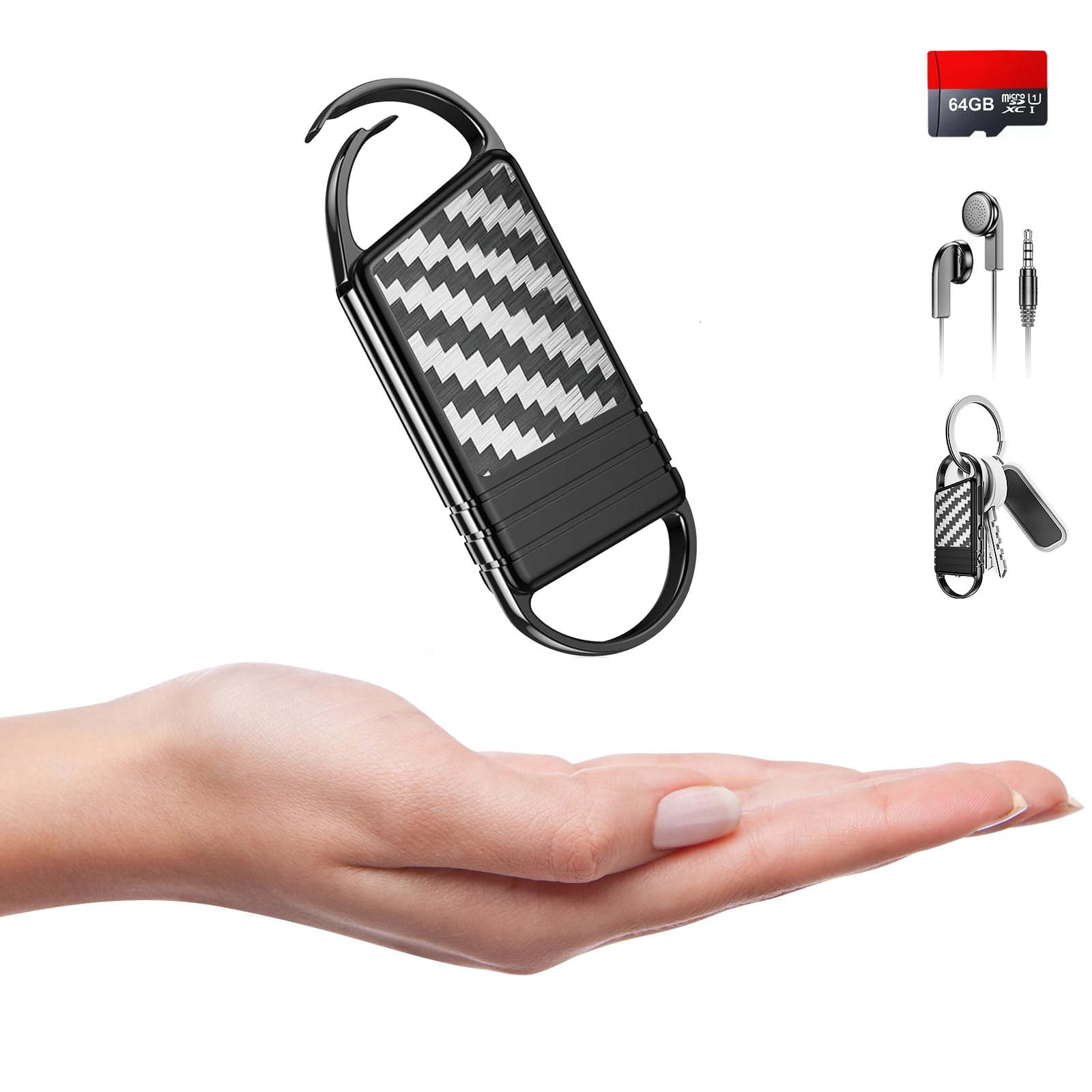 Photo 1 of 64GB Voice Activated Recorder for Lectures Meetings - (4800Hrs) Digital Voice Recorder with AI Noise Reduction, Dictaphone Recording Device for Interviews & Work & Class - Tallkcoder