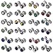 Shuning 24pcs Cheater Fake Ear Plugs Satinless Steel Gauges Illusion Tunnel Piercing Stud Screw Earrings 12Style