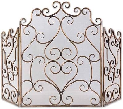 Las Pantallas En Color Retro Chimenea, Plancha De Malla Chimenea Chispa