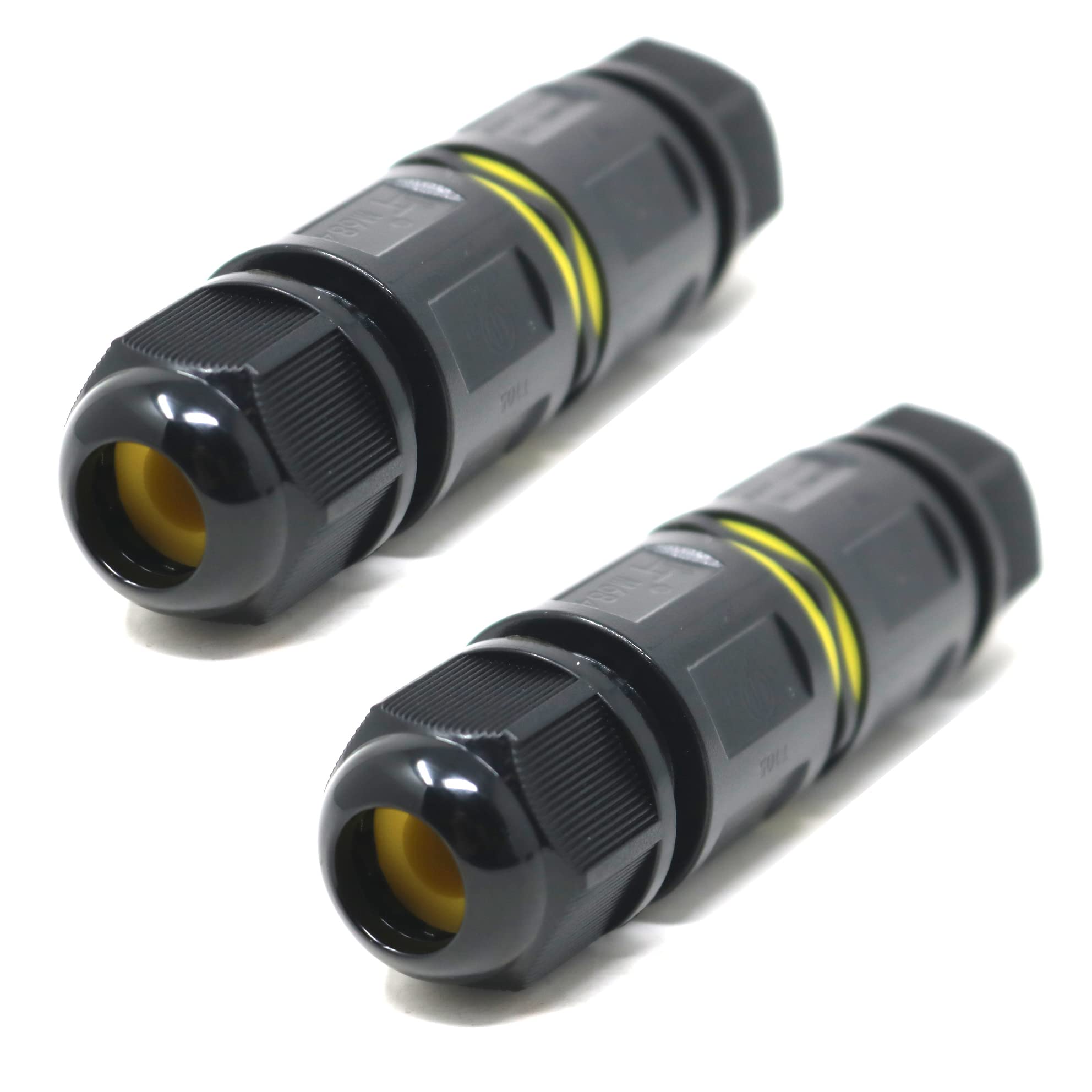 2 x 16A 450V 3 Pins IP68 Waterproof Electrical Cable Wire Connector 4M Depth Water NEW QUICK CONNECT