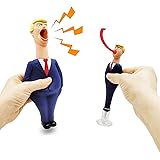 Donald Trump Squeeze Screaming Toys, Trump Figure Doll Set, Squeaky Squawking Trump & Roll Tongue Trump Ballpoint Pen, Novelt