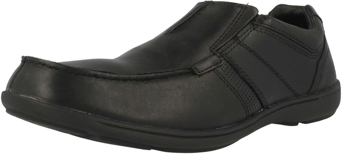 clarks leather slip on