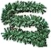 Christmas Garland Decorations 9 ft Unlit Christmas Garlands Artificial Pine Garland Christmas Wreath Mantle Decoration for Indoor Outdoor Non-Lit Green
