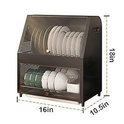 CXTRYN 2 Tier Dish Drying Rack - Space-Saving Dish