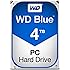 WD Blue 4TB  Desktop Hard Disk Drive - 5400 RPM SATA 6 Gb/s 64MB Cache 3.5 Inch  - WD40EZRZ