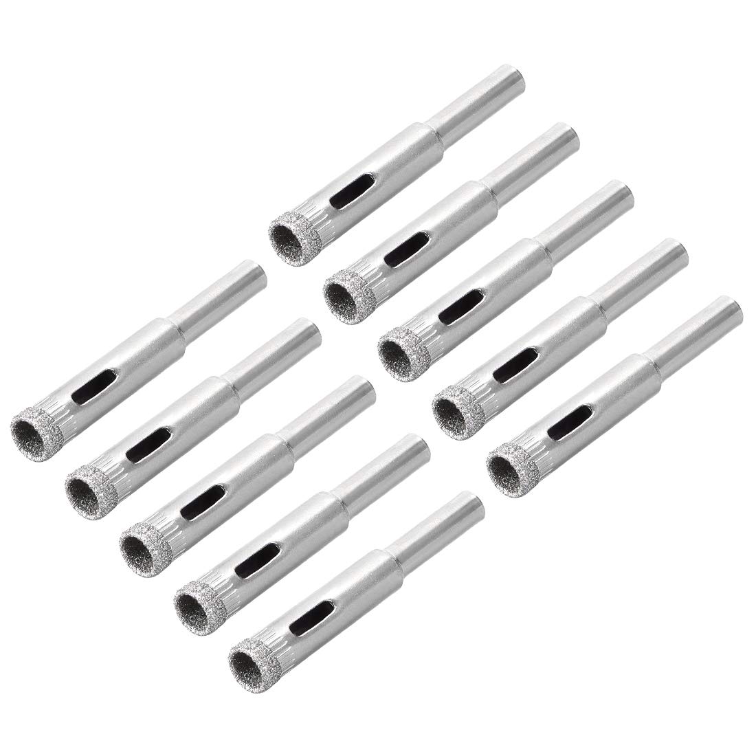 sourcing map 8mm Diamond Drill Bits Hole Saws for Glass Tile Porcelain Marble Ceramic Bottles Pots Brick 10 Pcs