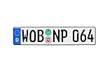 Wolfsburg German Euro Plate with Seals - Random