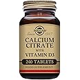 Solgar Calcium Citrate with Vitamin D3 Tablets, 240 Count (Pack of 1)