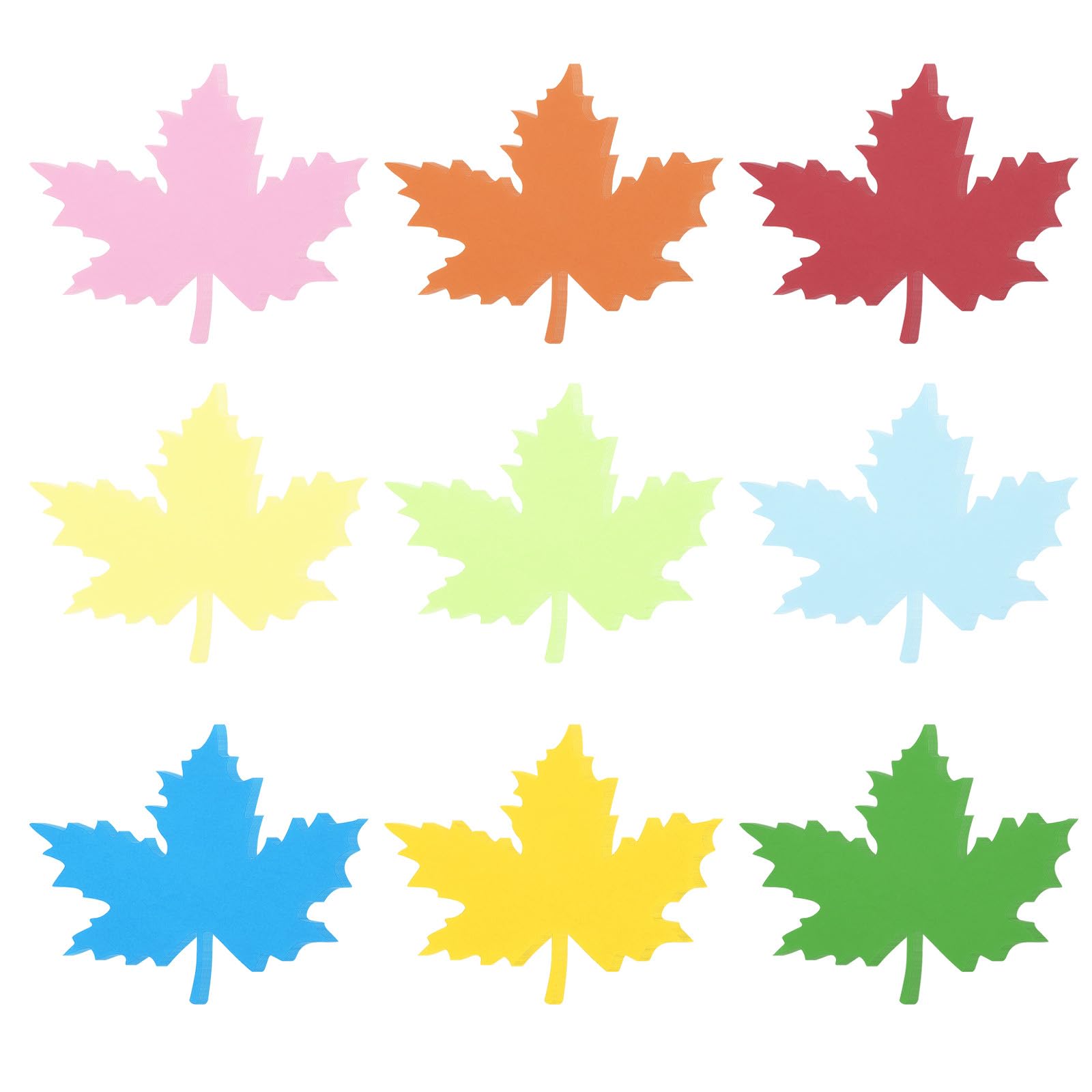 PATIKIL Maple Leaf Cutouts, 108 Pack Paper Leaves, Colorful Leaf Cutout for Classroom Decoration DIY Craft Project, Assorted Color