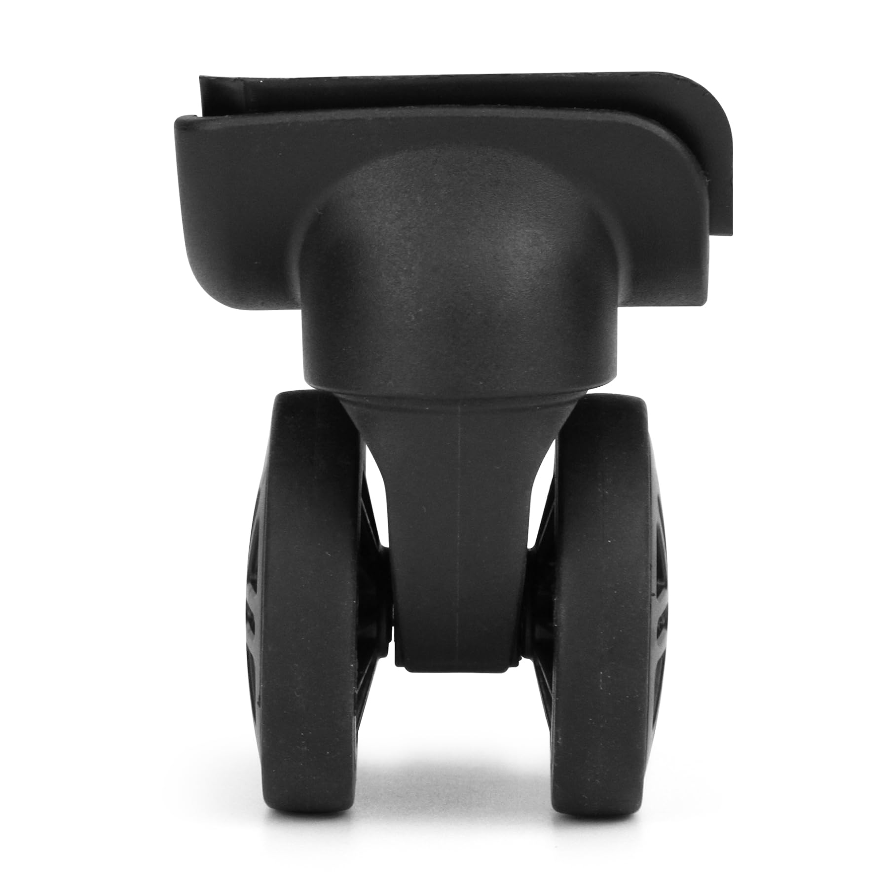 Zoofen Suitcase Wheels Swivel Casters Luggage Wheels Replacement with 4 Screw Holes (W044-B,2 pcs)