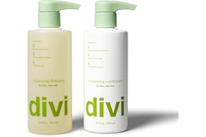 Divi Shampoo and Conditioner Set for Women and Men - Hair Care Duo for All Hair Types, Adds Volume, Lift, and Bounce, Strengthens and Nourishes Hair - Full Size, 2 x 12 Fl Oz