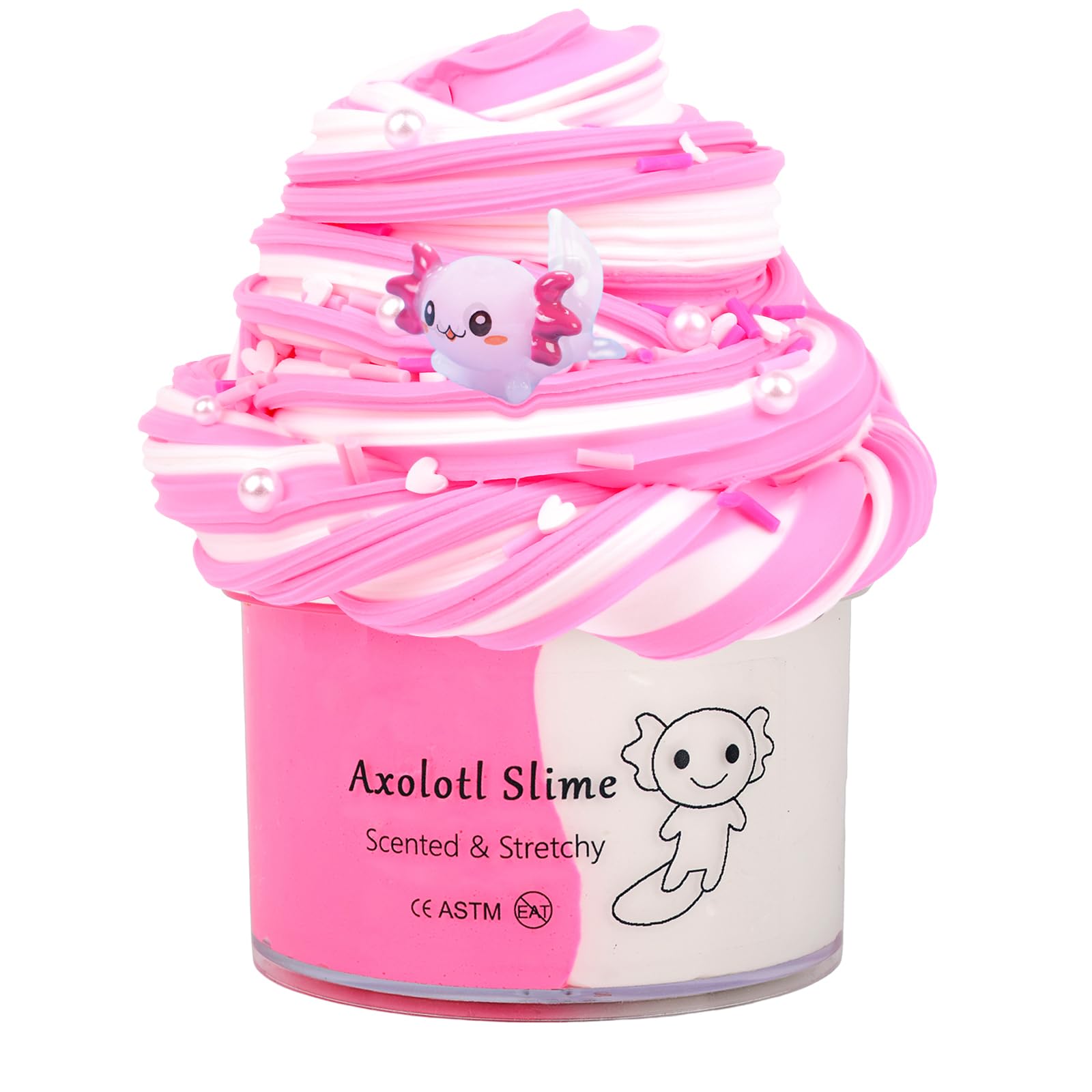 Axolotl Scented Butter Slime,Premium DIY Scented Toys for Boys Girls,Party Favors for Kids 4-12,DIY Toy Party Favor,Goodie Bag Stuffers (7oz 200ML) — image 1