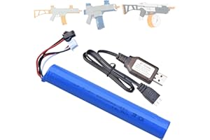 funkawa Water Bead Gel Ball Blaster 7.4V 2000mAh Rechargeable Battery with Charging Cable, Airsoft Gel Ball Blaster Battery for SRB400, SRB-400 SUB and SRB1200 (1-Pack)