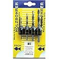 Fisch FSH-134800 Drill/Countersink Set - 1/8-Inch/3mm, 5/32-Inch/4mm, 3/16-Inch/5mm, and 1/2-Inch/6mm