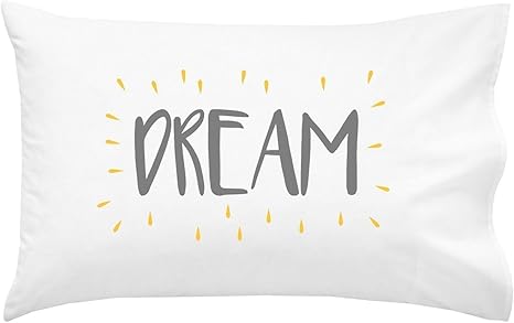 Oh Susannah Dream Grey Yellow Toddler Size Pillowcase 1 Pillow